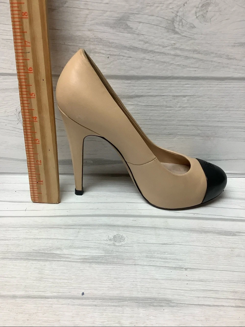 CHANEL two-tone pumps